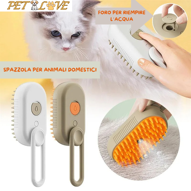 Spazzola a vapore per cani e gatti - PetLove™